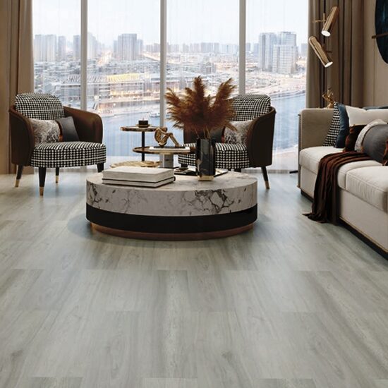 Kvartsvinylgolv SPC Grey Limestone / 5 mm / klass 33 / klick (~229 SEK/m²)